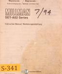 Millman-Millman T-1800, Tapping Machine Oeprations Wiring and Parts Manual 1977-T-1800-01